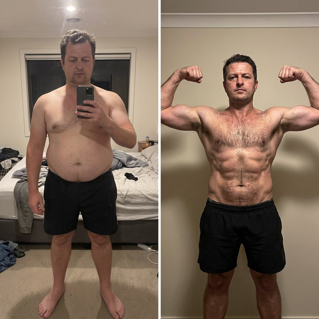 Before and after transformation