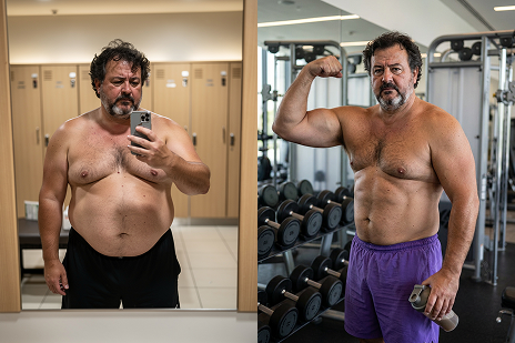 Before and after transformation