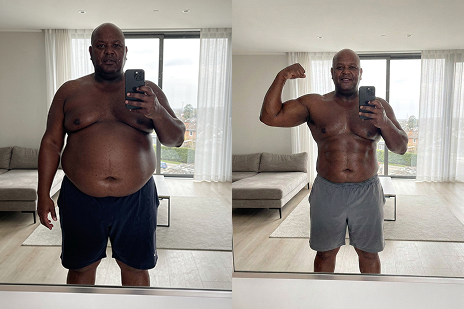 Before and after transformation